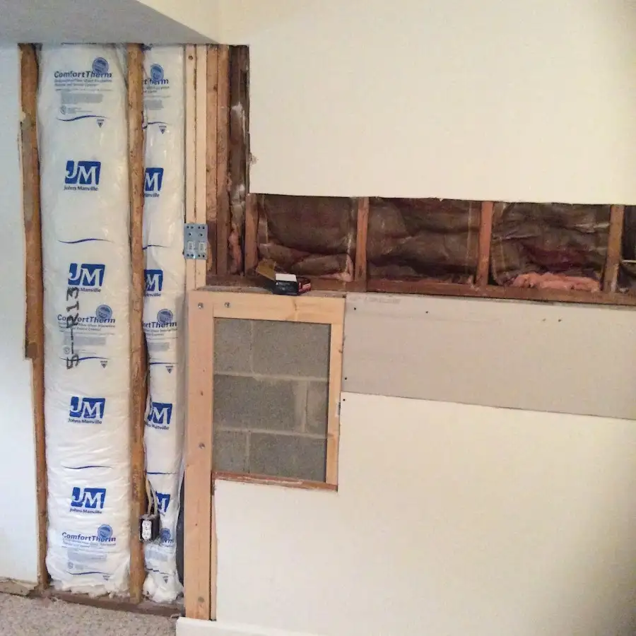 Wall insulation replacement during Odor Removal & Deodorization in Lakewood